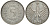ФРГ 5 марок 1958 F, редкая буква года J. 387, KM 112.1 серебро 603-1234