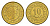 Тунис 10 миллимов 1997 AH 1417 KM 306 латунь UNC 4655-758