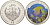 Палау 1 доллар 2009 серия вымирающие виды, рыба ангел, цветная эмаль KM 283 медно-никель PROOF M39-6