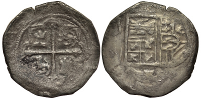 Мексика 4 реала 1598-1621 Филипп III Испанский KM 37.2 серебро 00-00-00