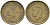 Гонконг 10 центов 1948 Георг VI (1937-1952) KM 25 никель латунь 3334-545