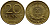 ГДР 20 пфеннигов 1969 А, первый год KM 11 латунь UNC 4398-1047