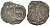 Польша 1 денарий 1389-1395 Владислав II (1138-1146), вторая группа с нижним обрезом короны, без точек и колечек, вес 0,34 гр. серебро 1517-433