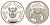 ЮАР 2 ранда 2005 Чемпионат мира по футболу 2006 KM 373 серебро PROOF 11-268-25