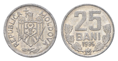 Молдавия (Молдова) 25 бань (бани) 1995 KM 3 алюминий 4694-1064