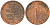 ФРГ 1 пфенниг 1985 D KM 105, J. 380 сталь плакированная медью    4598-633