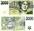 Чехия 2000 крон 2007 Эмма Дестинова, выдающаяся чешская оперная певица, серия D Pick 26 b бумага aUNC 451-234-1
