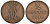 Ганновер 2 пфеннига 1846 A, Эрнст Август (1837-1851) KM 174.1, AKS 122, J. 55 медь 75-1832