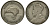 Новая Зеландия 1 флорин 1933 Георг V (1910-1936), птичка киви KM 4 серебро 272-1133