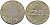 ДАНИЯ ЖЕТОН ИГРОВОЙ ND 25 SPILLEMAERKE белый металл 4544-1031