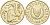 Кипр 2 цента 1994 KM 54.3 никель латунь 4596-111