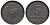 Германия 5 пфеннигов 1919 D KM 19, J. 297, Weege 5 железо 4118-1242