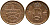 Швеция 1/3 скиллинга 1847 Оскар I (1844-1859) KM 640 медь 1530-525