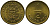 Перу 1/2 соль 1975 KM 265, Schon 65 латунь 4532-245