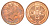 Остров Мэн 2 пенса 1991 Елизавета II (1952-2022) KM 208 бронза UNC 4648-213