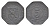 Нойштадт 5 пфеннигов 1917 Funck 374.1, Men18 23348.1 цинк 4639-141