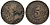 Маврикий 5 центов 1917 Георг V (1910-1936) KM 14 бронза 4391-312