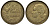 ФРАНЦИЯ 50 ФРАНКОВ 1951 ПЕТУХ KM 918.1, LE FRANC 425.5 алюминиевая бронза 27-841