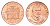 Ямайка 25 центов 1996 KM 167 сталь плакированная медью UNC 4651-151
