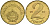 Венгрия 2 форинта 1983 BP KM 591 латунь UNC 4150-711