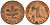 ФРГ 1 пфенниг 1990 J KM 105, J.380 сталь плакированная медью 4602-811