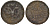 Россия деньга 1736 Анна Иоановна (1730-1740) KM 188 медь 45-1055