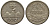 Гватемала 1/4 реала 1895 5 звезд, Испанское правление KM 162 серебро 4549-662