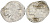 Русское Царство копейка 1547-1584 Иван IV Васильевич, Псковский  монетный двор, 0,69 ГР ГиК №93 серебро 262-214