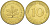 ФРГ 10 ПФЕННИГОВ 1982 D KM 108, J. 383 сталь плакированная латунью 219-541