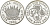 ЮАР 1 ранд 1992 100 лет монетам ЮАР (1892-1992) KM 143 серебро PROOF 1096-1-73
