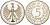 ФРГ 5 марок 1958 J, официальная копия редкой монеты (2006 года) серебро PROOF 06-255-42