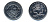 Либерия 1 доллар 1997 год дракона KM 407 медно-никель UNC M4-09