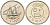 Кувейт 50 филсов 2001 доу (арабская лодка) KM 13 медно-никель  UNC  M60-17