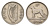 Ирландия 6 пенсов 1947 собака, ирландский волкодав KM 13a медно-никель 4696-516