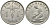 БЕЛЬГИЯ 1 ФРАНК 1934 BELGIQUE KM 89 никель 51-2135