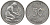 ФРГ 50 пфеннигов 1977 J женщина сажающая дуб KM 109.2 медно-никель 51-841