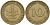 ФРГ 10 пфеннигов 1950 D KM 108, J. 383 сталь плакированная латунью 4586-635