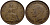 Великобритания 1 пенни 1945 Георг VI (1936-1952) KM 845, Spink 4114 бронза 36-141