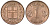 Исландия 1 эйре 1946 KM 8 бронза UNC 4596-219