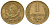 СССР 1 копейка 1946 KM 105, Schon 54 алюминиевая бронза 4580-1115