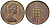 Великобритания 1 пенни 1975 Елизавета II (1952-2022) KM 915, Spink 4237 (B1) бронза 4539-523