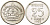 Швеция 25 эре 1953 TS, Густав VI Адольф (1950-1973) KM 824 серебро 116-1148