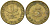 ФРГ 5 ПФЕННИГОВ 1950 G KM 107, J.382 сталь плакированная латунью 75-455