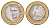 Бразилия 1 реал 2004 KM 652a биметалл UNC 4646-111