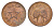 Гана 1/2 пенни 1967 год-тип KM 12 бронза UNC 4649-341
