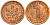 ФРГ 1 пфенниг 1985 J KM 105, J. 380 сталь плакированная медью    4598-636