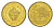 Уругвай 1 песо 2011 KM 135 сталь плакированная латунью UNC 4649-629