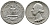 США 25 центов = квотер 1951 Вашингтон KM 164 серебро 4364-343