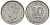 Британская Малайя 10 центов 1945 Георг VI (1937-1952) KM 4a серебро 53-265