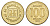 Югославия 100 динаров 1993 KM 159 латунь UNC 4577-121